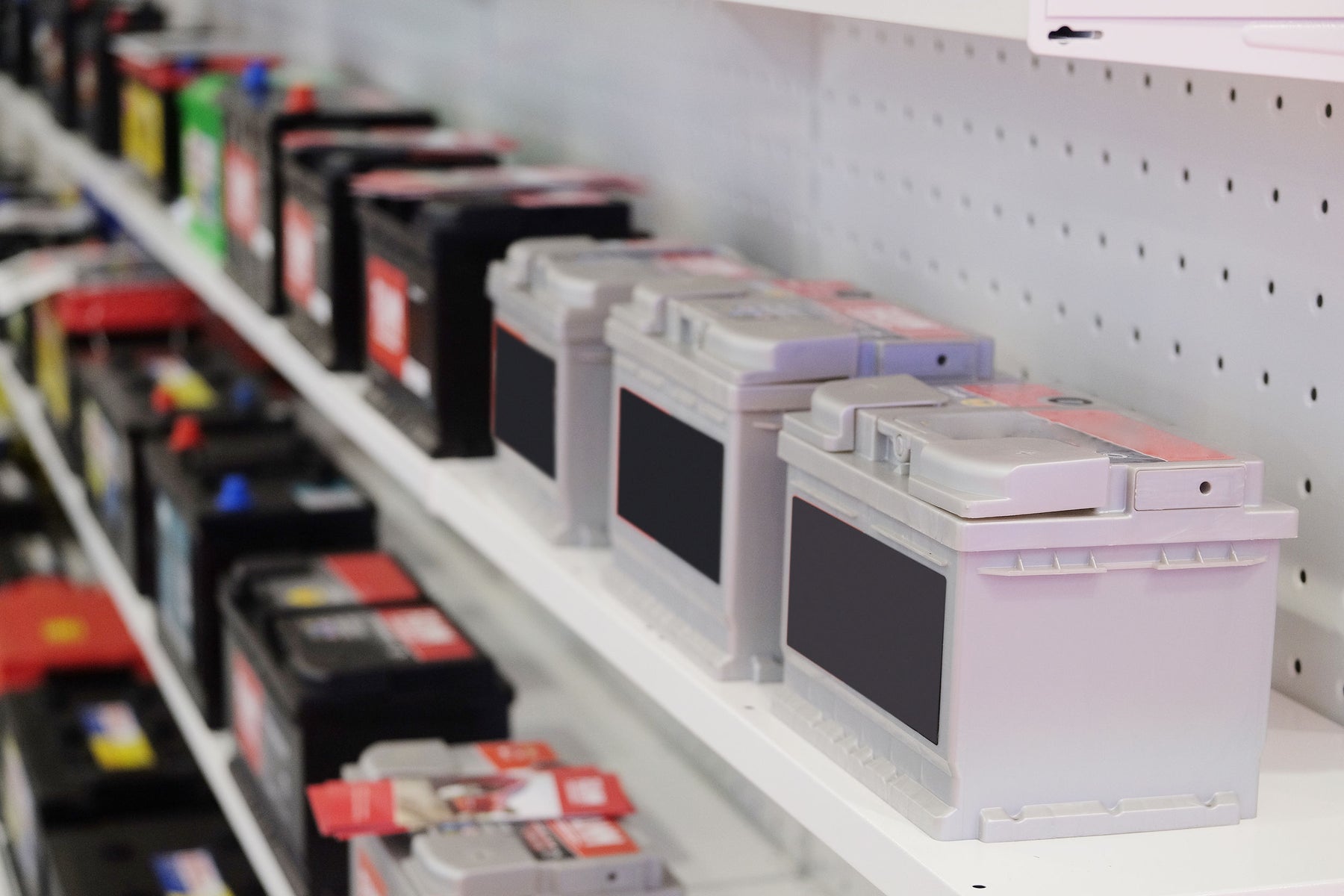 replacement batteries on shelves