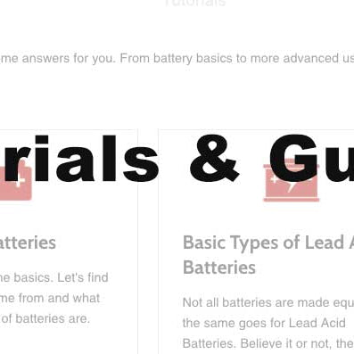 Replacement Battery Tutorials & Guides