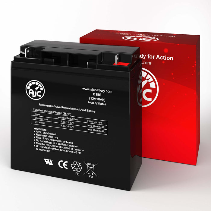 Power-Sonic POWPS-12180NB 12V 18Ah Sealed Lead Acid Replacement Battery