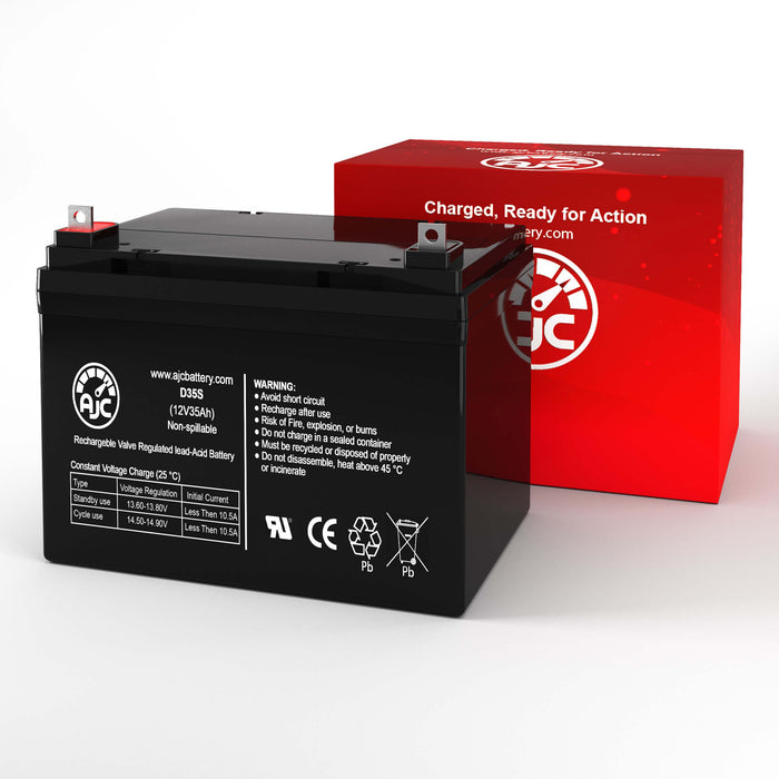 AJC Battery Compatible with Fortress 1704FS 12V 35Ah Mobility Scooter Battery