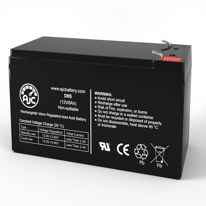 AJC Battery Compatible with APC Back-UPS CS 500 Black BK500BLK 12V 7Ah UPS Battery