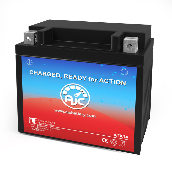 Yamaha Phazer M-TX Snowmobile Replacement Battery (2015-2016)