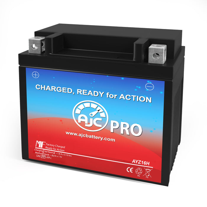 Batterie AJC compatible avec Honda TRX420FA5 Fourtrax Rancher 4x4 Auto DCT IRS 420CC ATV Battery (2015-2019)