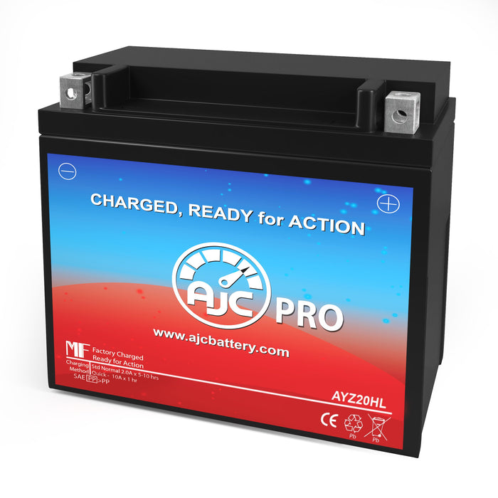 Batterie AJC compatible avec Yamaha YFM700 Kodiak 700cc ATV Battery (2016-2019)