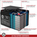 Chloride 12V7.0AH 12V 7Ah Emergency Light Replacement Battery