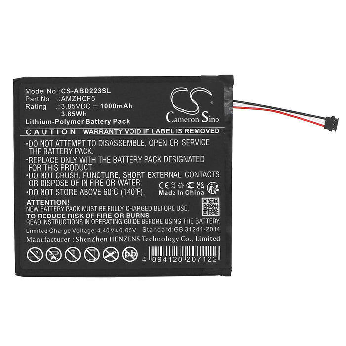 Lizard Kindle 11th 2022 C2V2L3 eReader Replacement Battery