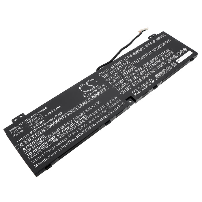 Acer Nitro 14 AN14-41 Nitro 14 AN14-41-R0CD Nitro 14 AN14-41-R0KZ Nitro 14 AN14-41-R28G Nitro 14 AN14-41-R29T  Laptop and Notebook Replacement Battery