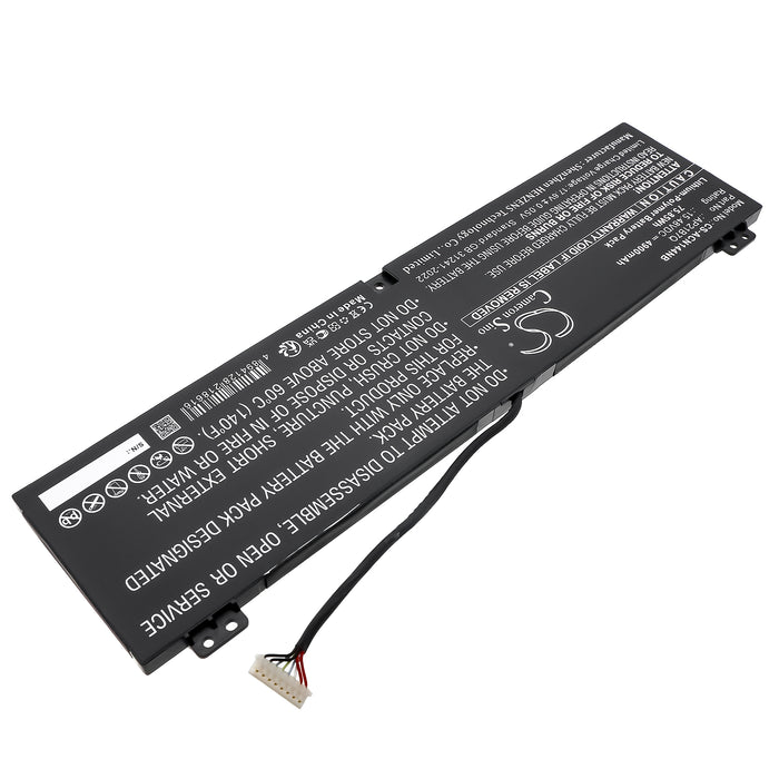Acer Nitro 14 AN14-41 Nitro 14 AN14-41-R0CD Nitro 14 AN14-41-R0KZ Nitro 14 AN14-41-R28G Nitro 14 AN14-41-R29T  Laptop and Notebook Replacement Battery
