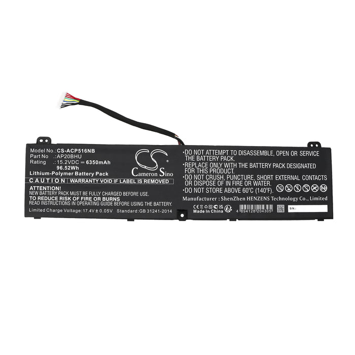Electrolux Predator Triton 500 SE PT516-52s-72FE ConceptD 5 CN516-72G-787Y Predator Triton 300 SE PT316-51s-70 Laptop and Notebook Replacement Battery