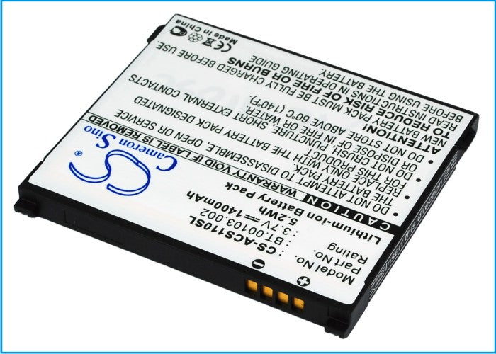 Acer Liquid S110 Stream NeoTouch S110 S110 Mobile Phone Replacement Battery
