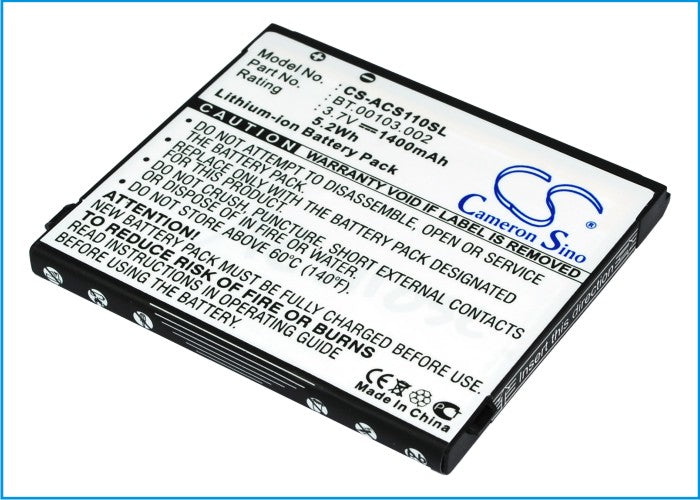 Acer Liquid S110 Stream NeoTouch S110 S110 Mobile Phone Replacement Battery