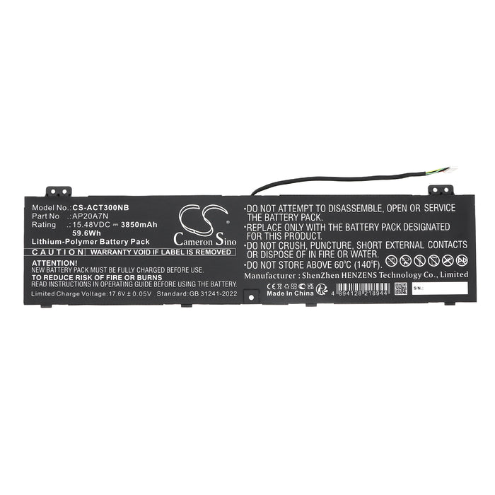 Acer Predator Triton 300 SE PT314-51S-52ML Predator Triton 300 SE PT314-51S-52X6 Predator Triton 300 SE PT314- Laptop and Notebook Replacement Battery