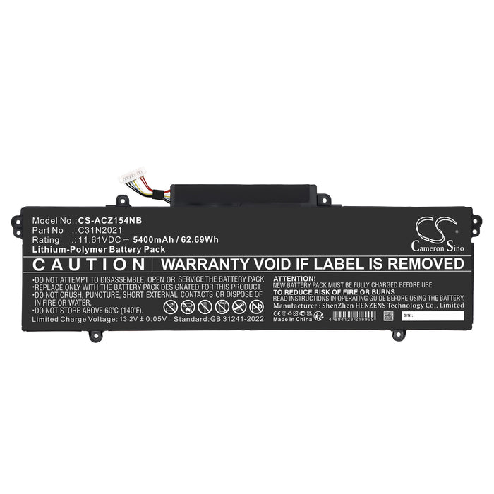 Asus ZENBOOK 14X OLED UX5401EA-KN511TS ZENBOOK 14X UX5401EA-KN511TS ZenBook 14 Flip OLED UN5401QA-KN069W ZenBo Laptop and Notebook Replacement Battery