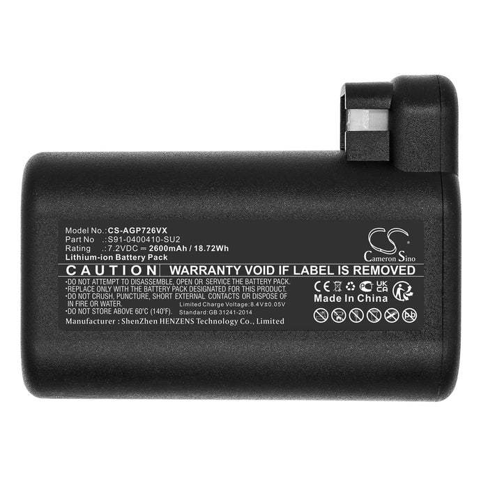 Electrolux 900257877,ERV7210TG,900257983,ERV7200DB,900258192,ERV5100IW,900258193,ERV5210TG,900258312,ERV5210IW,9002 2600mAh Vacuum Replacement Battery