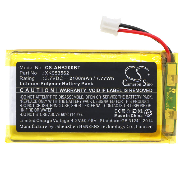 Ajax AJ-HUB2PLUS-W/B, AJ-HUB2-W/B, AJ-HUBPLUS-W/B, AJ-HUB-W/B, Hub, Hub 2, Hub 2 Plus Alarm Replacement Battery