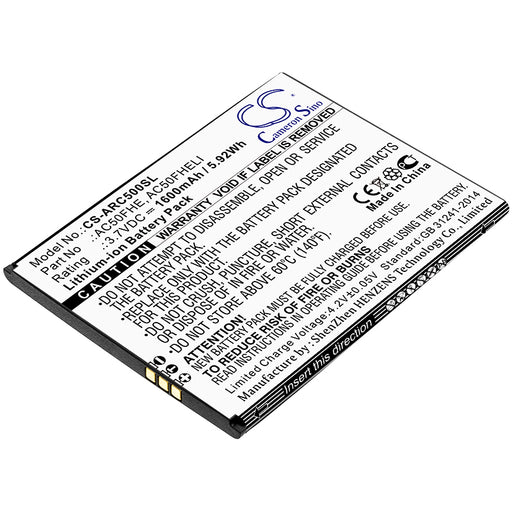 Archos 50F Helium Lite GX395872 Mobile Phone Replacement Battery