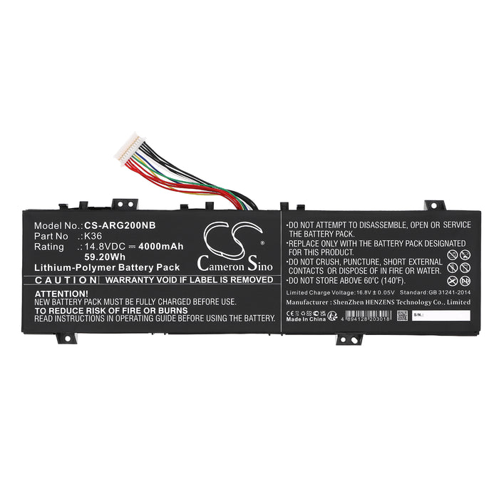 Beex G16S G16X G17 G16A G16 Laptop and Notebook Replacement Battery