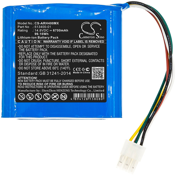 Arjo Flowtron ACS800 Medical Replacement Battery