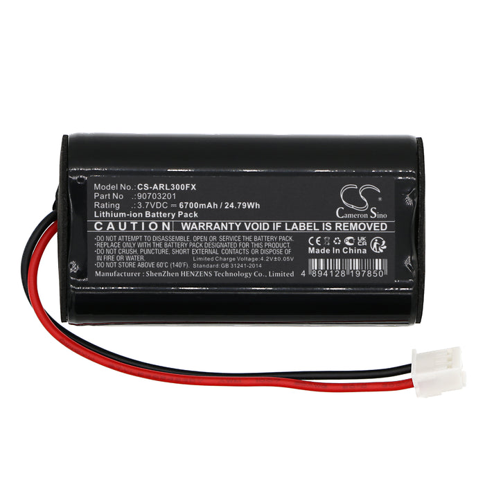 ADA-RO Adalit L-3000 Adalit L-3000 Power IL-300 6700mAh Flashlight Replacement Battery