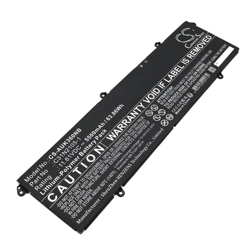 Asus K3605VU, K3605VV, K3605VV-BB74, K3605VV-ES96, K3605VV-MX047, K3605VV-MX118W, K3605VV-MX128W, K3605VV-N102 Laptop and Notebook Replacement Battery