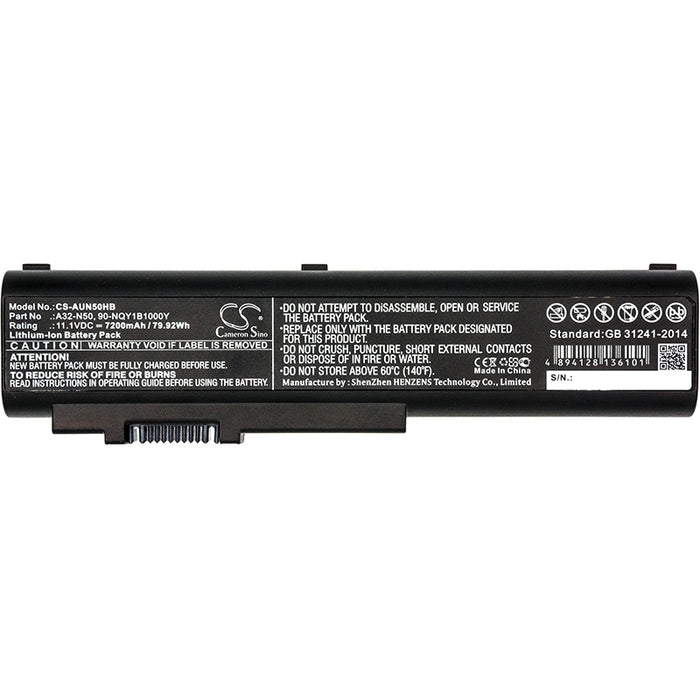 Asus N50 N50A N50E N50F N50T N50TA N50TP N50TR N50VN N50VC N50V N50VA N50VF N50VG N50VM N51 N51A N51S N51T N51 Laptop and Notebook Replacement Battery