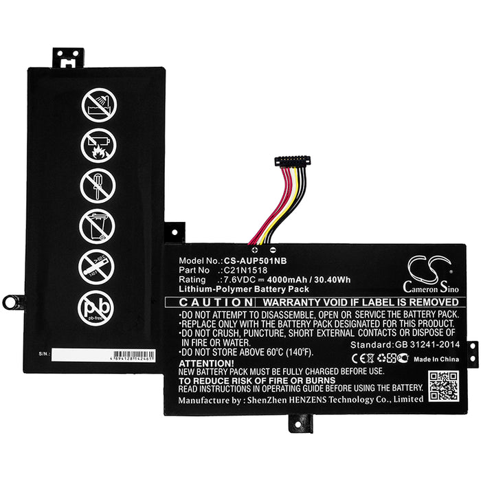 Asus VivoBook Flip TP501 VivoBook Flip TP501UA VivoBook Flip TP501UB VivoBook Flip TP501UQ Laptop and Notebook Replacement Battery
