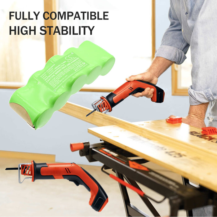 Black & Decker CHS6000 CHS6000 Recip-Saw Power Tool Replacement Battery