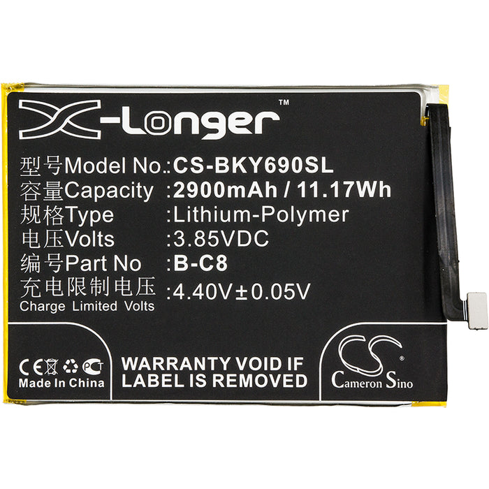 Vivo Y69 Y69 Dual SIM Y69 Dual SIM TD-LTE 1714 Mobile Phone Replacement Battery