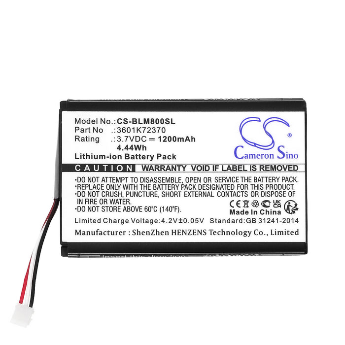 Biomedical GLM 100 3601K723B0 3601K72300 3601K72370 3601K72P40 3601K72350 3601K72P50 GLM80 Survey Multimeter and Equipment Replacement Battery