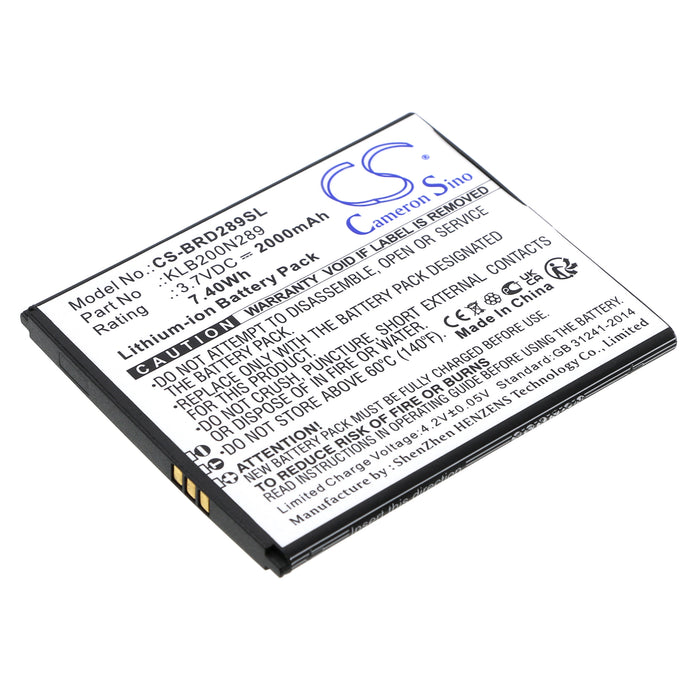 Brondi Centurion 1 2000mAh Mobile Phone Replacement Battery