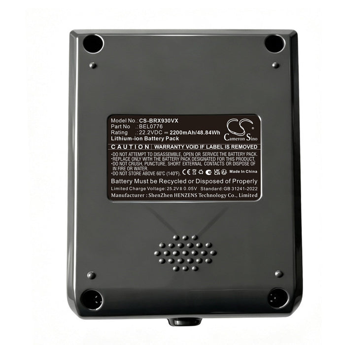 Voweek VW-VC08 Cordless Vacuum Cleaner 223JXL 2200mAh Gray Vacuum Replacement Battery