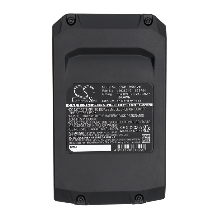 Bosch 3789 3789U 3789X 3797 3797V 3797W Cleanview XR Stick Vacuum Vacuum Replacement Battery