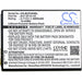 BlueBird BP30 Barcode Replacement Battery
