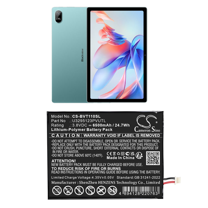 Blackview Tab 11 Tablet Replacement Battery