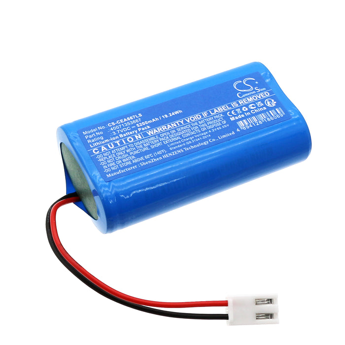 Cricket CRYSTALWAY GUIDELED 19821 40071354590 40071354879 Outdoor Wallet 1-8 Emergency Light Replacement Battery
