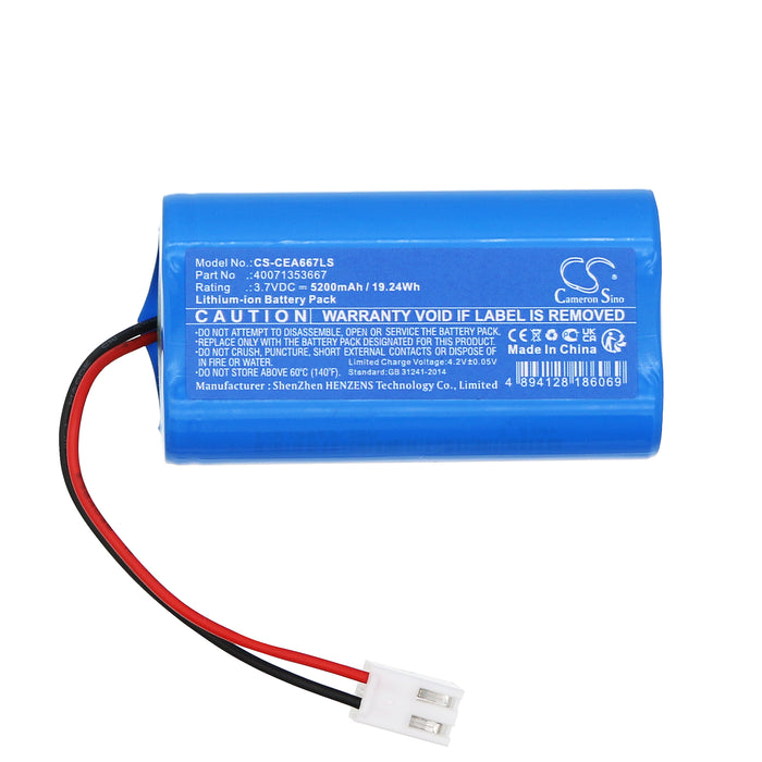 Cricket CRYSTALWAY GUIDELED 19821 40071354590 40071354879 Outdoor Wallet 1-8 Emergency Light Replacement Battery