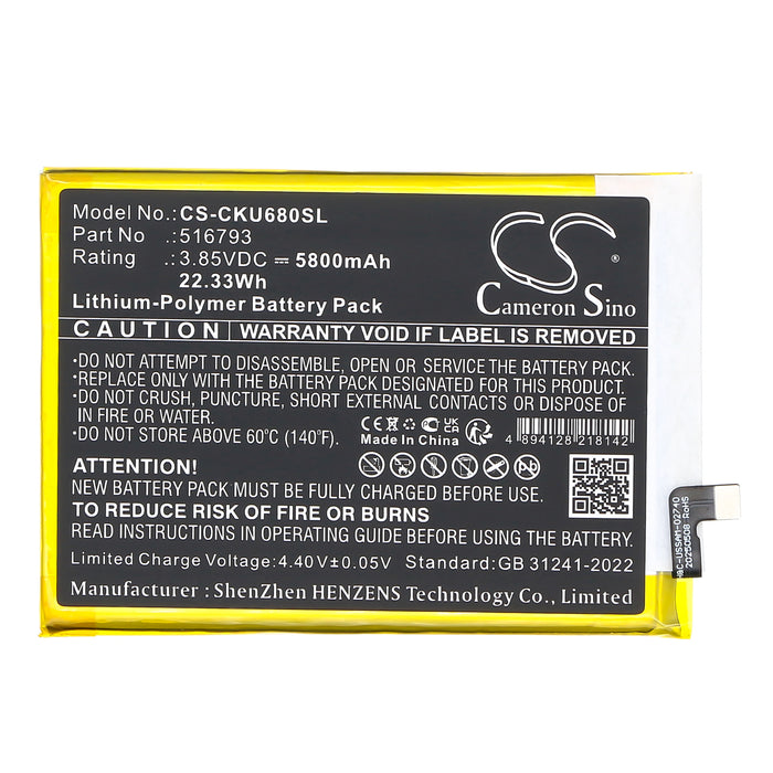Cricket Outlast U680AC Mobile Phone Replacement Battery
