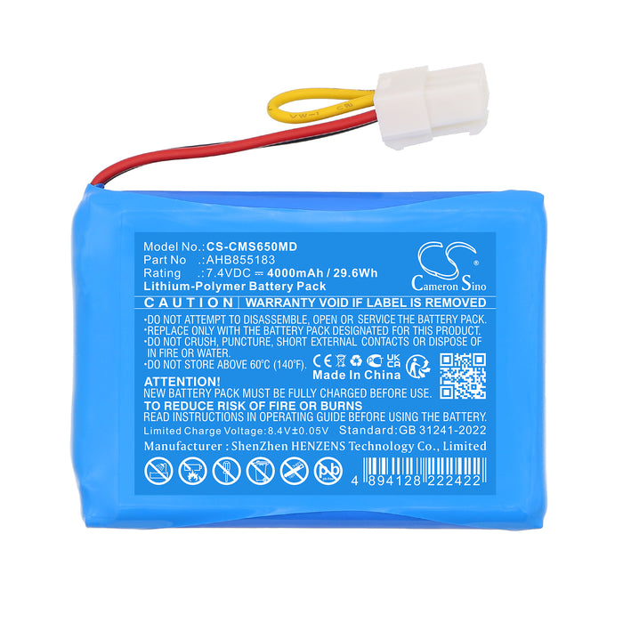 Contec CMS5000,CMS6000,CPM8000,HMS6500 Medical Replacement Battery