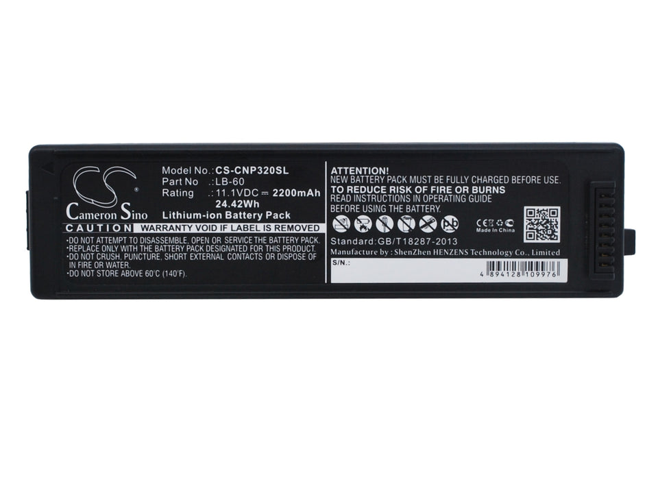 Canon LK-62,PIXMA iP100,PIXMA iP100 min,PIXMA i320,PIXMA i260 Printer Replacement Battery
