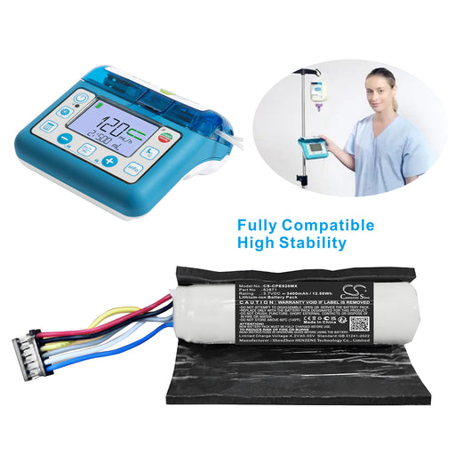 Compat Ella 12272020 feeding pump 12272020 feeding pump Medical Replacement Battery