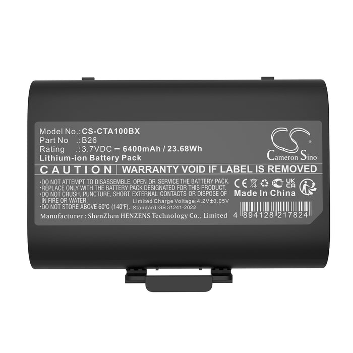Castles Saturn 1000 S1F2 Saturn 1000F 6400mAh Payment Terminal Replacement Battery