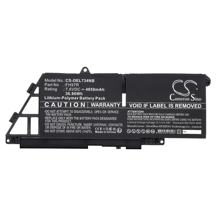 Dell Latitude 7340 Latitude 7340 2-in-1 Latitude 7350 Latitude 7440 Latitude 7440 2-in-1 Latitude 7450 Latitud Laptop and Notebook Replacement Battery