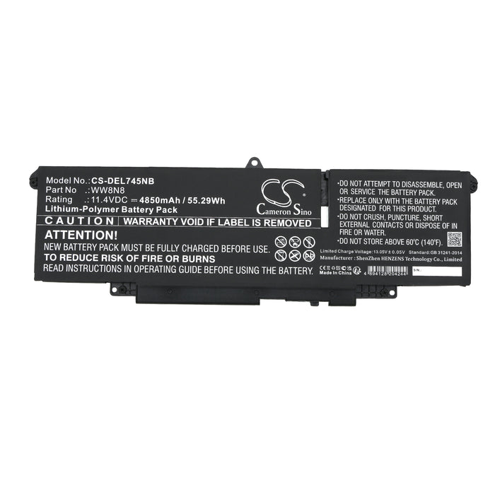 Doro Latitude 7450 Latitude 7640 Latitude 7440 Latitude 7340 Latitude 7340 2-in-1 Latitude 7640 2-in-1 Latitud Laptop and Notebook Replacement Battery