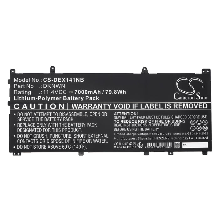 Dell Alienware X14 R1 Alienware X14 R2 7000mAh Laptop and Notebook Replacement Battery