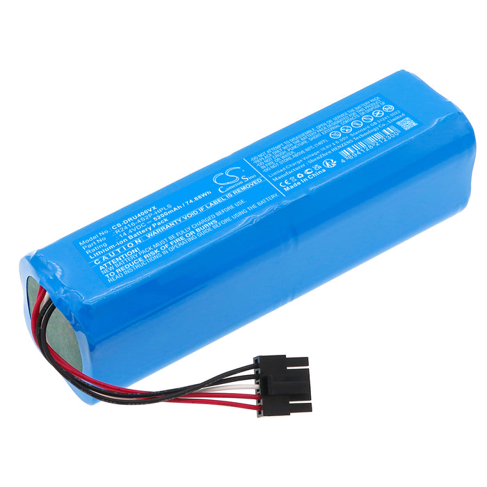 Dreame Bot X30 Ultra D10s plus L30 Ultra RCXE0307 RLX56CE RLX63CE RLX63CE-2 X40 Pro Ultra X40 Ultra 5200mAh Vacuum Replacement Battery