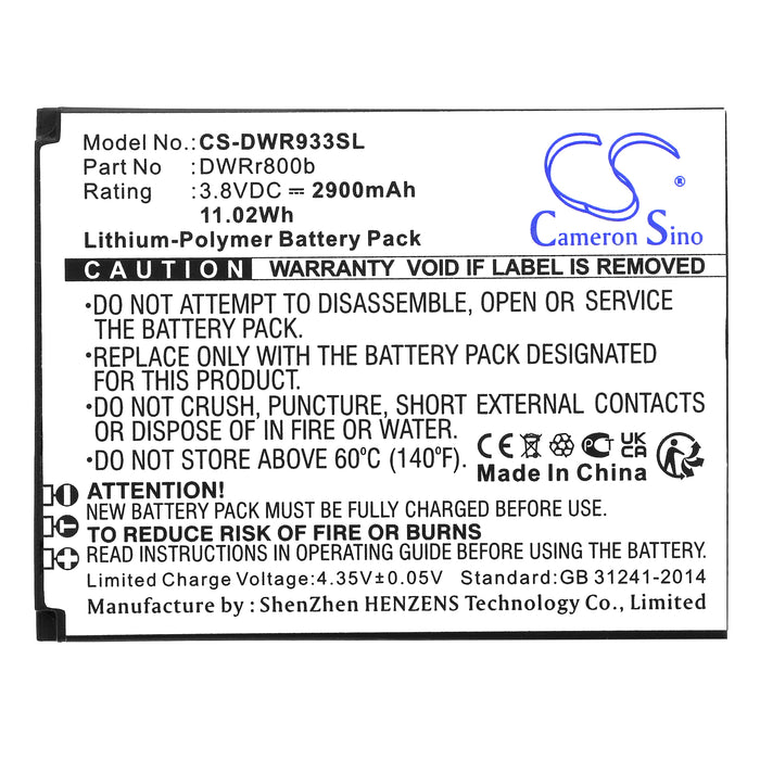 D-Link DWR-933 B1 Hotspot Replacement Battery