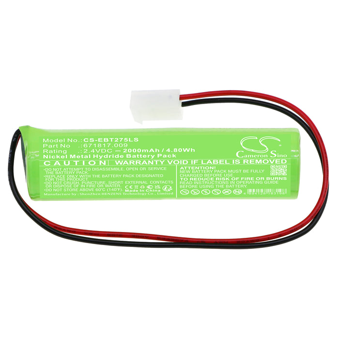 ELUBAT swiss 275 602 KRMT 23 43 D-SC1800BTx2-MOLEX 5239 Emergency Light Replacement Battery
