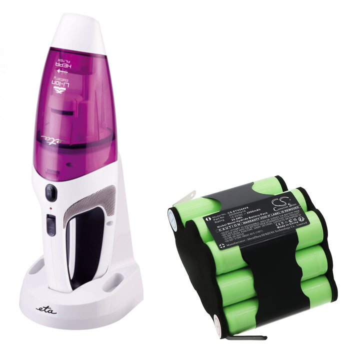 ETA 2442 Verto 2442 90002 2442 90000 2442 90001 Vacuum Replacement Battery