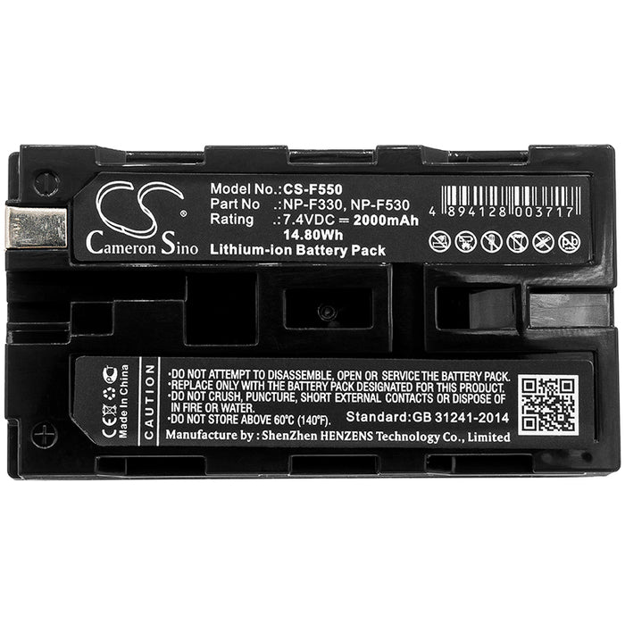 Atomos Ninja 10-bit DTE field recorder 2000mAh Camera Replacement Battery