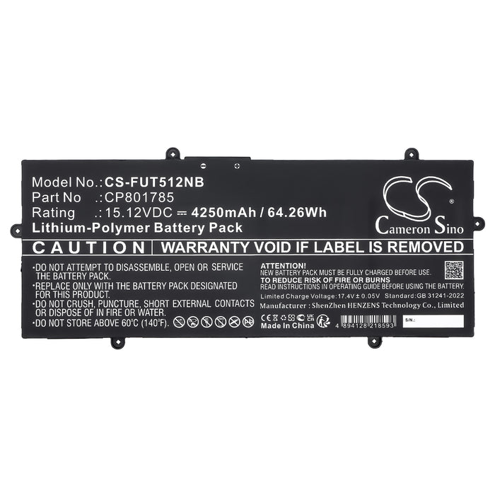 Fujitsu LifeBook E4512 LifeBook E5512 LifeBook E5512A LifeBook U7411 LifeBook U7511 LifeBook U7512 Laptop and Notebook Replacement Battery